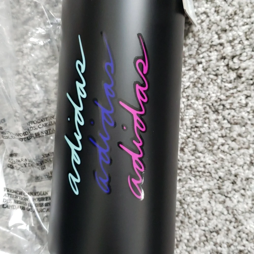 Adidas 1L Stainless Steel Bottle Black - Picture 2 of 7